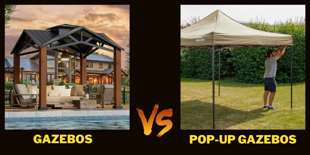 Gazebos vs. Pop-Up Gazebos (detailed comparison)