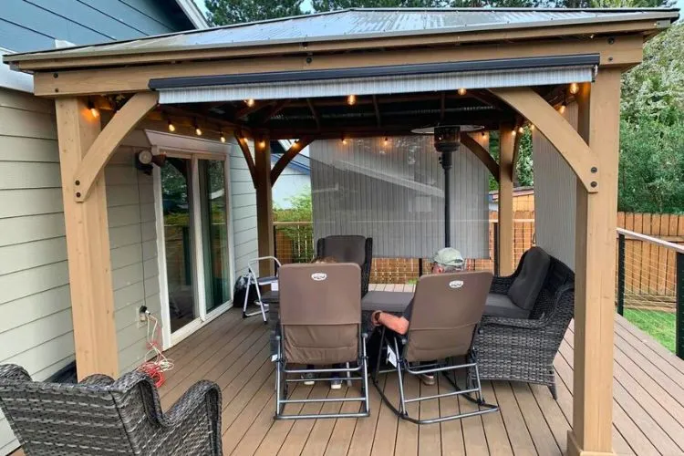 Securing and Sealing the Gazebo