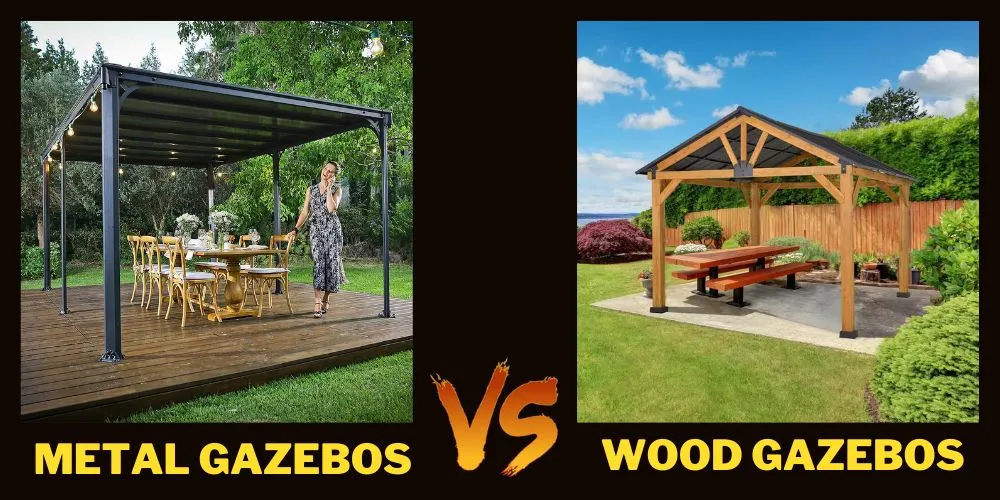 Metal gazebos Vs. Wood Gazebos