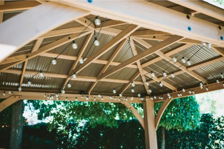 How to Hang String Lights on an Aluminum Gazebo